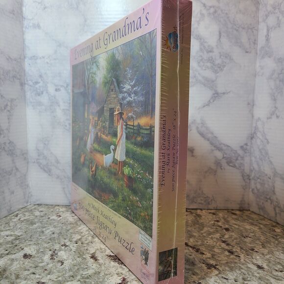 Sunsout evening at grandma's 500 pc jigsaw puzzle New Sealed 18"x24" - Picture 3 of 4